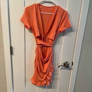 Tie detail mini dress